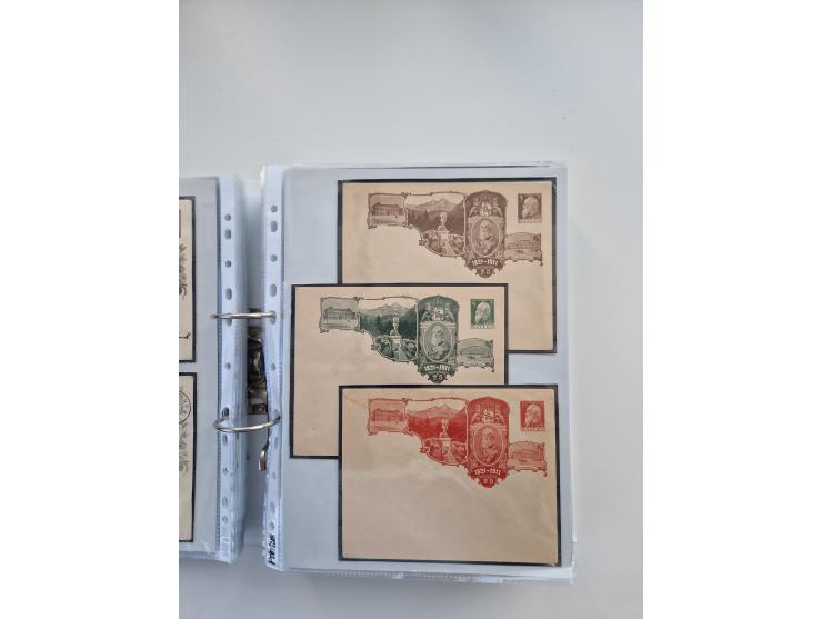 1850/1920, kleine Sammlung mit zusätzlich einigen hundert Briefen, Karten und Paketkarten der Pfennig-Zeit