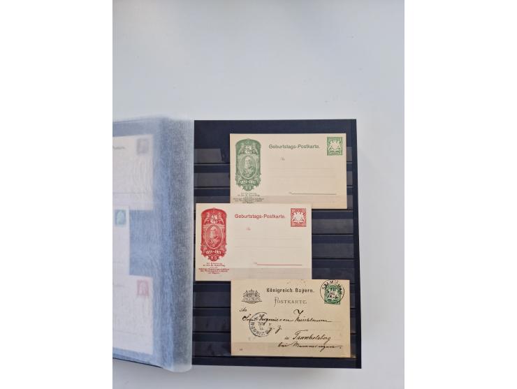 1850/1920, kleine Sammlung mit zusätzlich einigen hundert Briefen, Karten und Paketkarten der Pfennig-Zeit