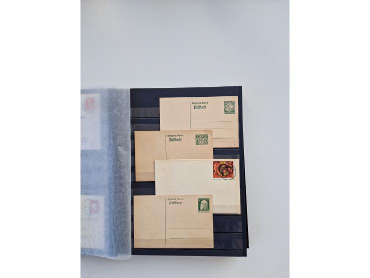 1850/1920, kleine Sammlung mit zusätzlich einigen hundert Briefen, Karten und Paketkarten der Pfennig-Zeit