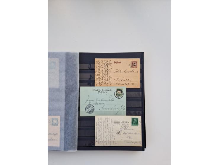 1850/1920, kleine Sammlung mit zusätzlich einigen hundert Briefen, Karten und Paketkarten der Pfennig-Zeit