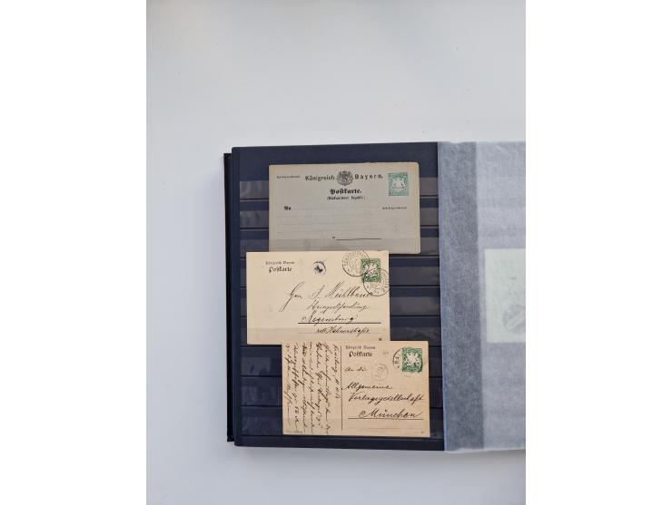 1850/1920, kleine Sammlung mit zusätzlich einigen hundert Briefen, Karten und Paketkarten der Pfennig-Zeit