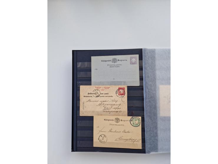 1850/1920, kleine Sammlung mit zusätzlich einigen hundert Briefen, Karten und Paketkarten der Pfennig-Zeit