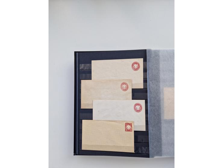 1850/1920, kleine Sammlung mit zusätzlich einigen hundert Briefen, Karten und Paketkarten der Pfennig-Zeit