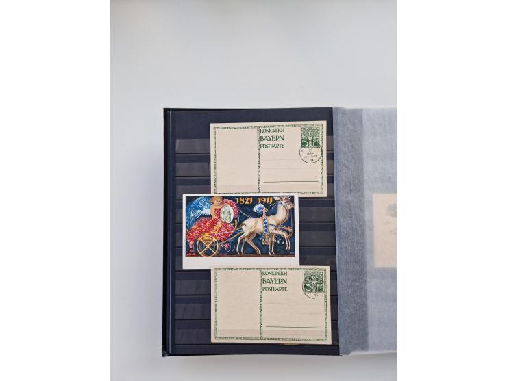 1850/1920, kleine Sammlung mit zusätzlich einigen hundert Briefen, Karten und Paketkarten der Pfennig-Zeit