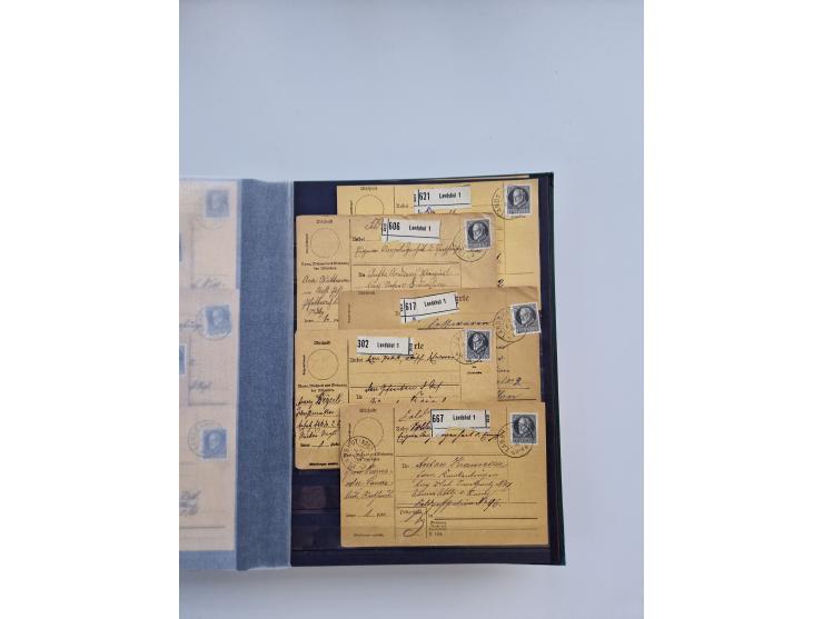 1850/1920, kleine Sammlung mit zusätzlich einigen hundert Briefen, Karten und Paketkarten der Pfennig-Zeit