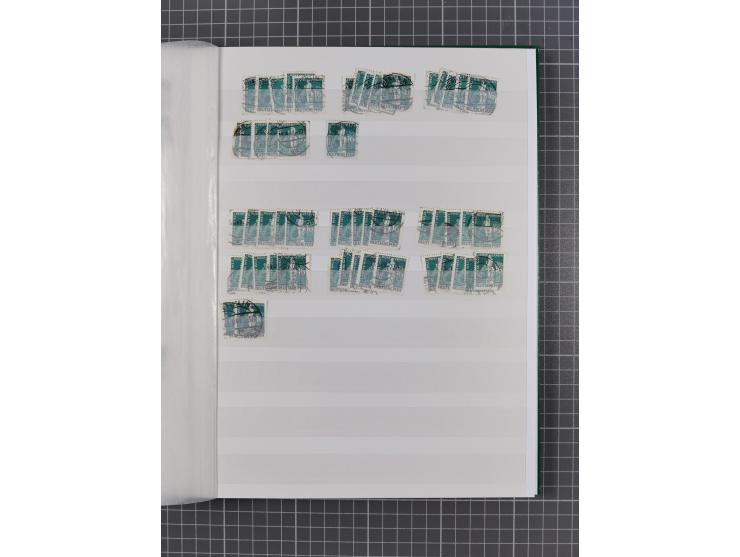 1949, gestempelte Lagerpartie “Stephan” 12 Pfg. - 2M., meist schöne Stempelqualität, meist gute Erhaltung (MI.-Nr. 35-41, ca.