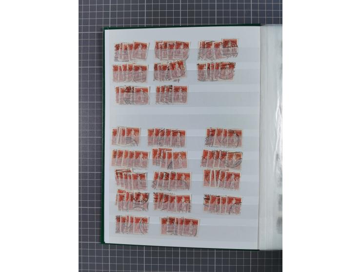 1949, gestempelte Lagerpartie “Stephan” 12 Pfg. - 2M., meist schöne Stempelqualität, meist gute Erhaltung (MI.-Nr. 35-41, ca.