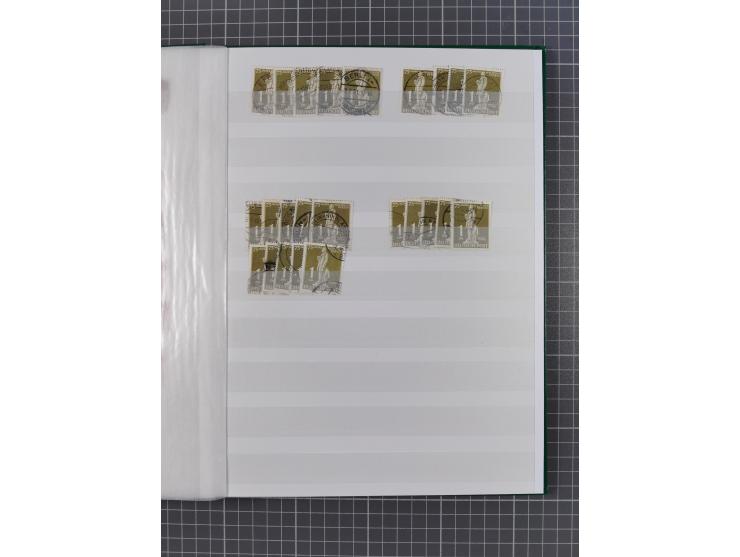 1949, gestempelte Lagerpartie “Stephan” 12 Pfg. - 2M., meist schöne Stempelqualität, meist gute Erhaltung (MI.-Nr. 35-41, ca.