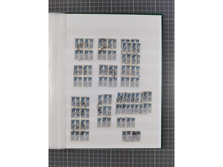 1949, gestempelte Lagerpartie “Stephan” 12 Pfg. - 2M., meist schöne Stempelqualität, meist gute Erhaltung (MI.-Nr. 35-41, ca.