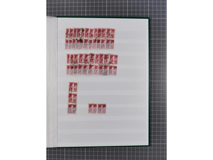 1949, gestempelte Lagerpartie “Stephan” 12 Pfg. - 2M., meist schöne Stempelqualität, meist gute Erhaltung (MI.-Nr. 35-41, ca.