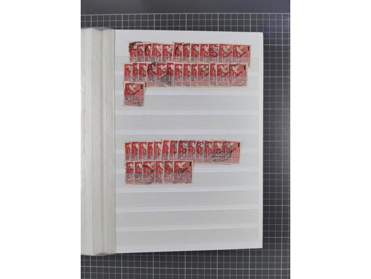 1949/53, gestempelte Lagerpartie ex Mi.-Nr. 61-111 (ohne 68-71 und 106-109, meist schöne Stempelqualität, teils größere Stück