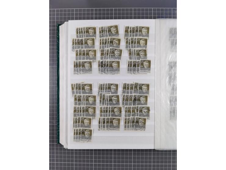 1949/53, gestempelte Lagerpartie ex Mi.-Nr. 61-111 (ohne 68-71 und 106-109, meist schöne Stempelqualität, teils größere Stück