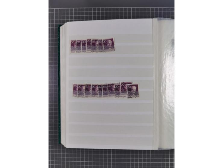 1949/53, gestempelte Lagerpartie ex Mi.-Nr. 61-111 (ohne 68-71 und 106-109, meist schöne Stempelqualität, teils größere Stück