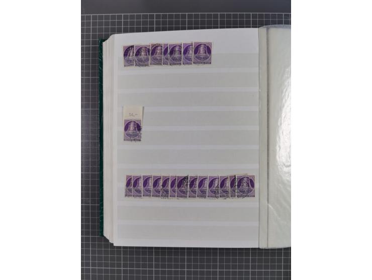 1949/53, gestempelte Lagerpartie ex Mi.-Nr. 61-111 (ohne 68-71 und 106-109, meist schöne Stempelqualität, teils größere Stück