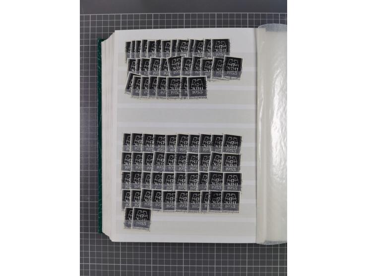 1949/53, gestempelte Lagerpartie ex Mi.-Nr. 61-111 (ohne 68-71 und 106-109, meist schöne Stempelqualität, teils größere Stück