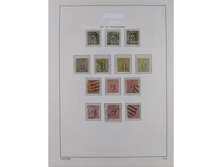 1859/67, meist gestempelte Sammlung, dabei u.a. Mi.-Nr. 3, 8a mit dänischer Nr. “2”, drei Briefe/Ganzsachen, dazu Stempelteil