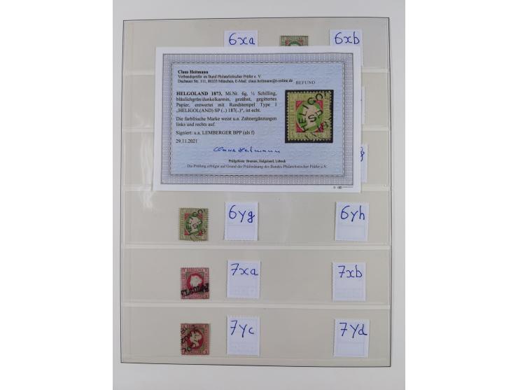 1867/89, gestempelte Sammlung mit 2 Briefen, in den Hauptnummern und auch sonst weitgehend komplett und vielfach signiert, mi