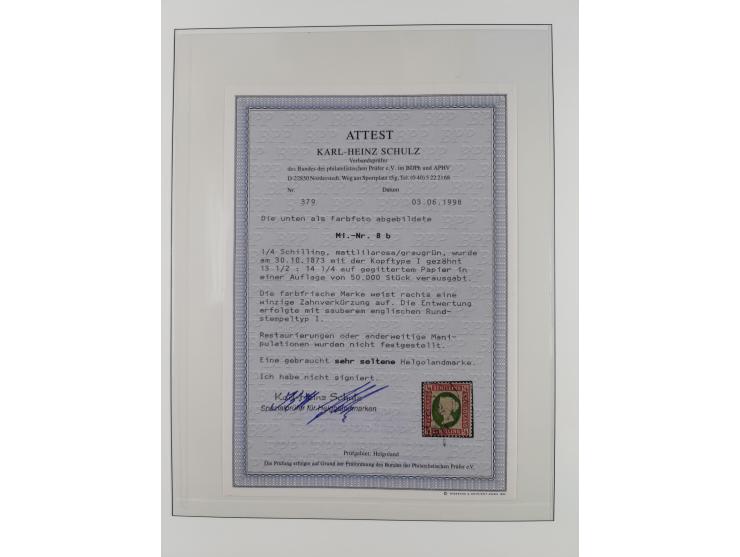 1867/89, gestempelte Sammlung mit 2 Briefen, in den Hauptnummern und auch sonst weitgehend komplett und vielfach signiert, mi