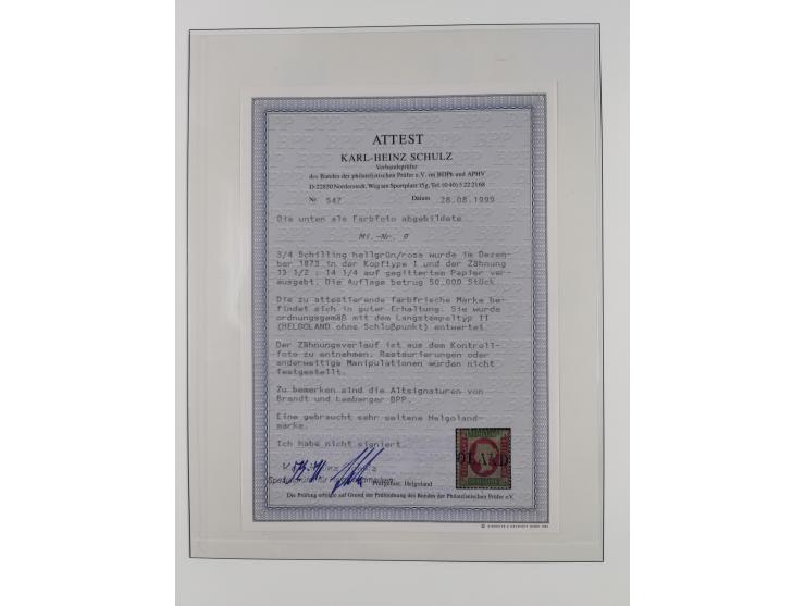 1867/89, gestempelte Sammlung mit 2 Briefen, in den Hauptnummern und auch sonst weitgehend komplett und vielfach signiert, mi