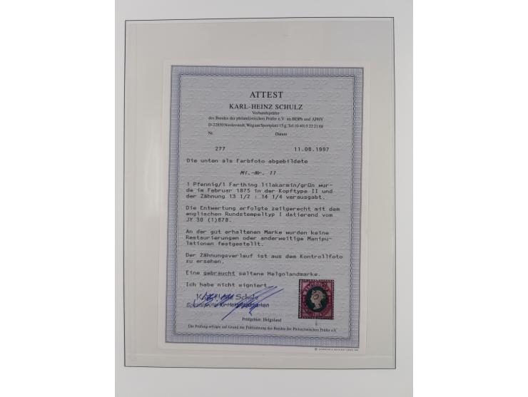 1867/89, gestempelte Sammlung mit 2 Briefen, in den Hauptnummern und auch sonst weitgehend komplett und vielfach signiert, mi