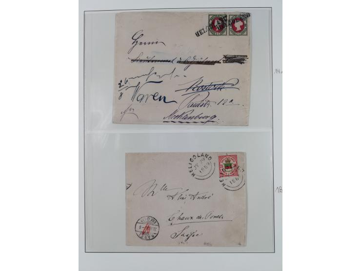 1867/89, gestempelte Sammlung mit 2 Briefen, in den Hauptnummern und auch sonst weitgehend komplett und vielfach signiert, mi