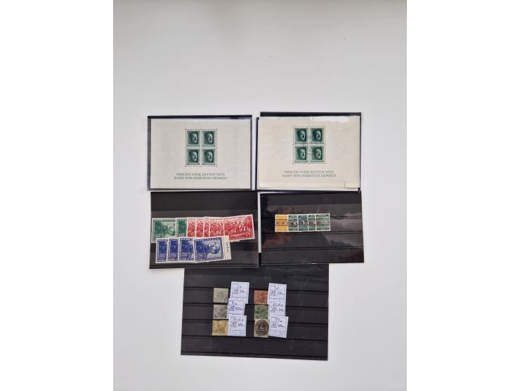 1860/2002 (ca.) interessanter Steckkarten- und Tütenposten mit Schwerpunkt Deutsches Reich ab Weimar mit besseren und kpl. Au