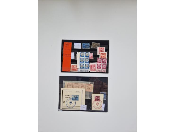 1860/2002 (ca.) interessanter Steckkarten- und Tütenposten mit Schwerpunkt Deutsches Reich ab Weimar mit besseren und kpl. Au