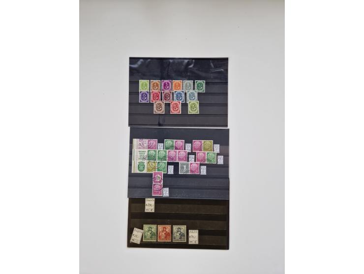 1860/2002 (ca.) interessanter Steckkarten- und Tütenposten mit Schwerpunkt Deutsches Reich ab Weimar mit besseren und kpl. Au