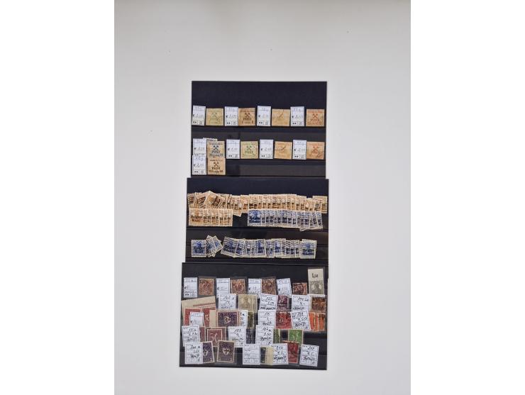 1860/2002 (ca.) interessanter Steckkarten- und Tütenposten mit Schwerpunkt Deutsches Reich ab Weimar mit besseren und kpl. Au