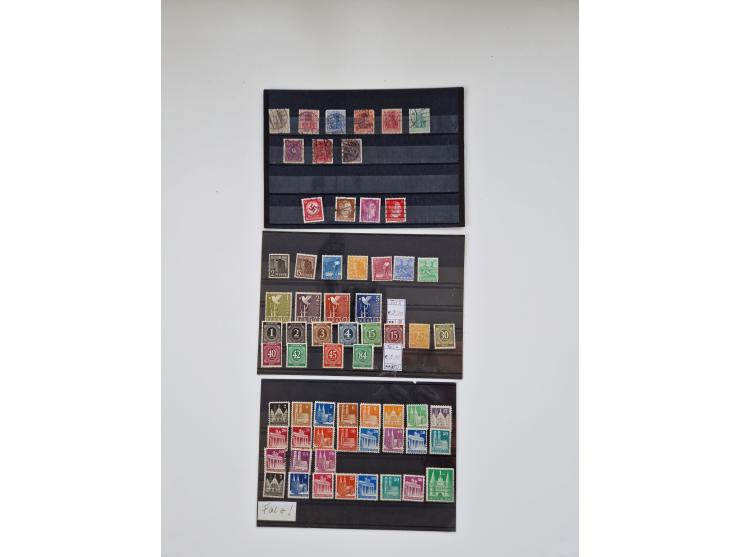 1860/2002 (ca.) interessanter Steckkarten- und Tütenposten mit Schwerpunkt Deutsches Reich ab Weimar mit besseren und kpl. Au