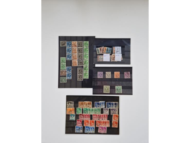 1860/2002 (ca.) interessanter Steckkarten- und Tütenposten mit Schwerpunkt Deutsches Reich ab Weimar mit besseren und kpl. Au