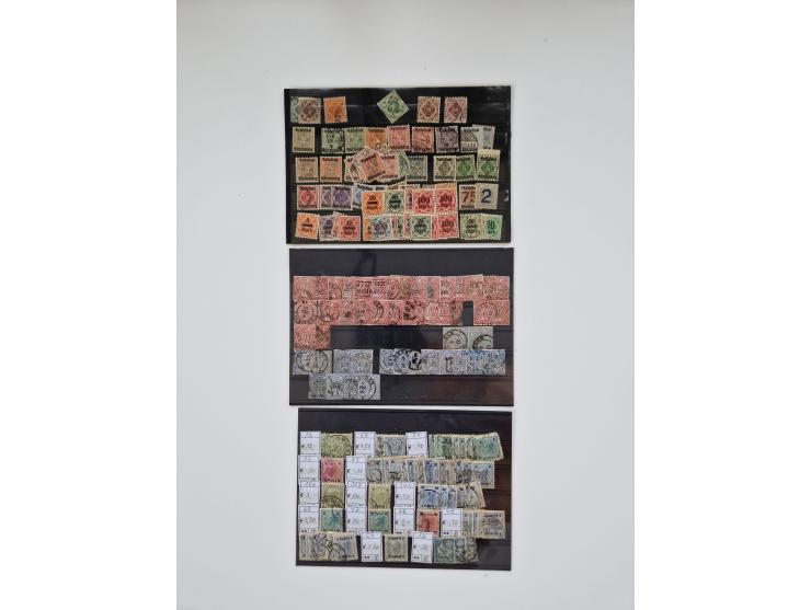 1860/2002 (ca.) interessanter Steckkarten- und Tütenposten mit Schwerpunkt Deutsches Reich ab Weimar mit besseren und kpl. Au