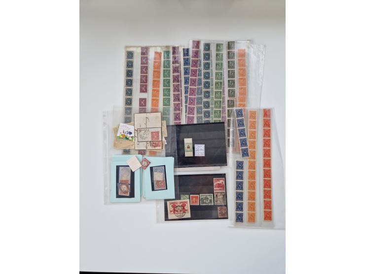 1860/2002 (ca.) interessanter Steckkarten- und Tütenposten mit Schwerpunkt Deutsches Reich ab Weimar mit besseren und kpl. Au