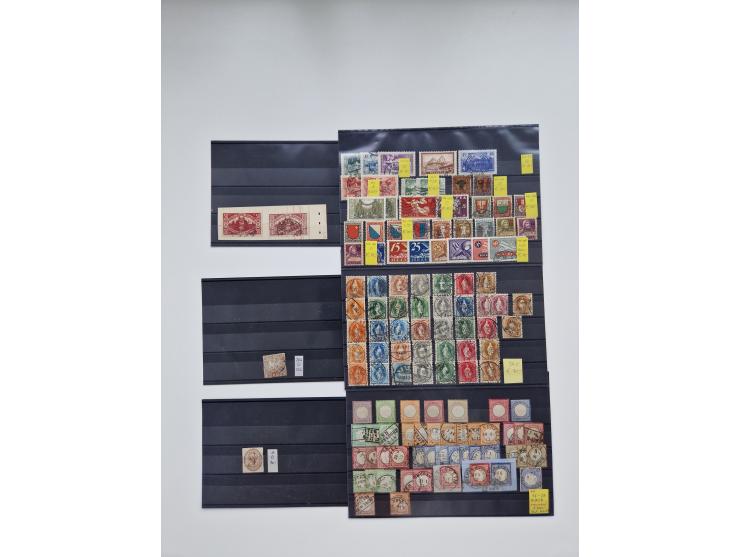 1851/1946(ca.), ungebrauchte/postfrische und gestempelte Partie auf Steckkarten, dabei viel Altdeutschland, hauptsächlich Bad