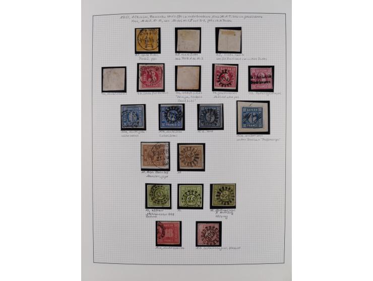 1849/1920, gestempelte Sammlung mit vielen signierten Werten, dabei u.a. Mi.1Ia (Stempel nicht prüfbar, Befund Brettl), 1IIa 