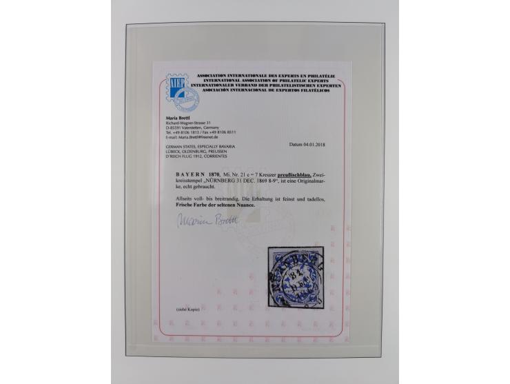 1849/1920, gestempelte Sammlung mit vielen signierten Werten, dabei u.a. Mi.1Ia (Stempel nicht prüfbar, Befund Brettl), 1IIa 