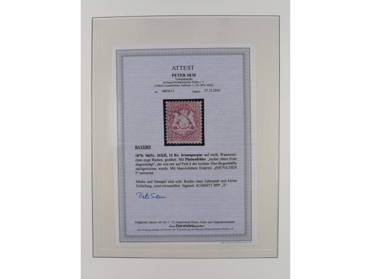 1849/1920, gestempelte Sammlung mit vielen signierten Werten, dabei u.a. Mi.1Ia (Stempel nicht prüfbar, Befund Brettl), 1IIa 