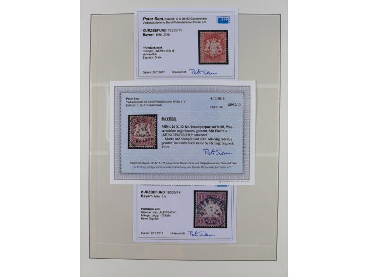 1849/1920, gestempelte Sammlung mit vielen signierten Werten, dabei u.a. Mi.1Ia (Stempel nicht prüfbar, Befund Brettl), 1IIa 