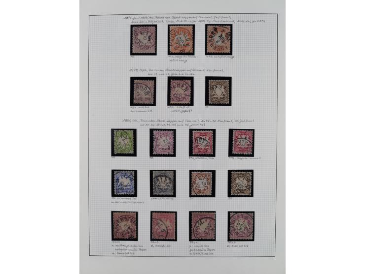 1849/1920, gestempelte Sammlung mit vielen signierten Werten, dabei u.a. Mi.1Ia (Stempel nicht prüfbar, Befund Brettl), 1IIa 