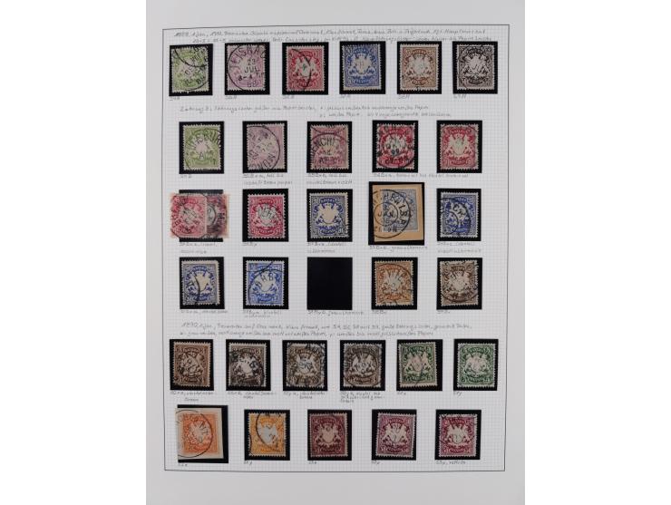 1849/1920, gestempelte Sammlung mit vielen signierten Werten, dabei u.a. Mi.1Ia (Stempel nicht prüfbar, Befund Brettl), 1IIa 