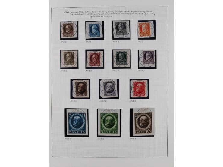 1849/1920, gestempelte Sammlung mit vielen signierten Werten, dabei u.a. Mi.1Ia (Stempel nicht prüfbar, Befund Brettl), 1IIa 