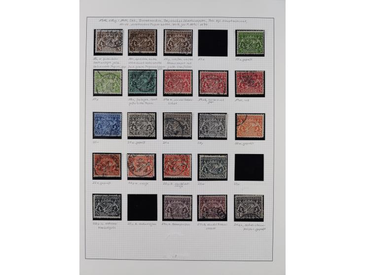 1849/1920, gestempelte Sammlung mit vielen signierten Werten, dabei u.a. Mi.1Ia (Stempel nicht prüfbar, Befund Brettl), 1IIa 