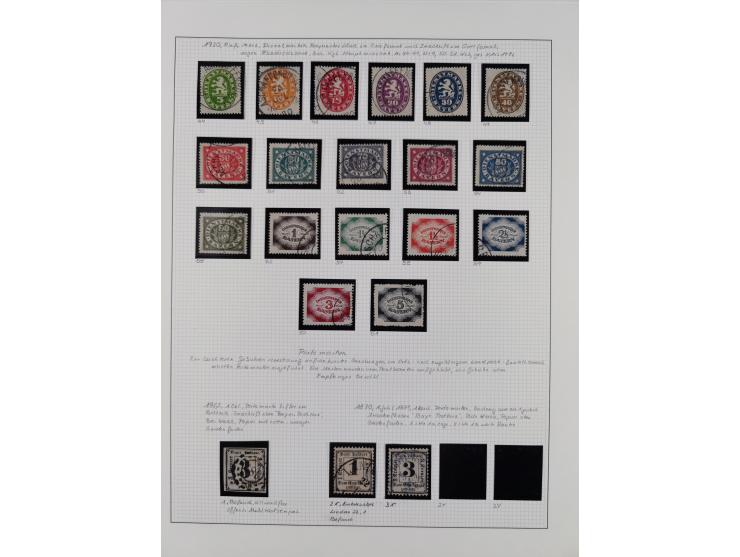 1849/1920, gestempelte Sammlung mit vielen signierten Werten, dabei u.a. Mi.1Ia (Stempel nicht prüfbar, Befund Brettl), 1IIa 