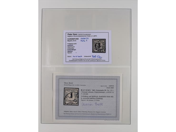 1849/1920, gestempelte Sammlung mit vielen signierten Werten, dabei u.a. Mi.1Ia (Stempel nicht prüfbar, Befund Brettl), 1IIa 