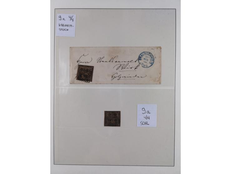 1852/65, gestempelte Sammlung mit vielen signierten Werten, dabei u.a. Mi. 1-3, 4, 5, 11 Briefe, dabei eine Farbfrankatur, et