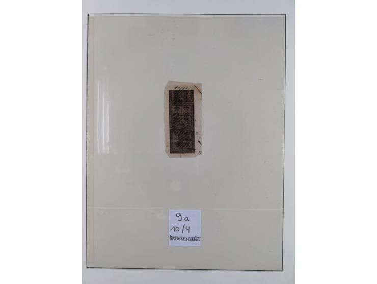 1852/65, gestempelte Sammlung mit vielen signierten Werten, dabei u.a. Mi. 1-3, 4, 5, 11 Briefe, dabei eine Farbfrankatur, et