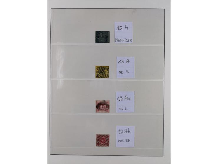 1852/65, gestempelte Sammlung mit vielen signierten Werten, dabei u.a. Mi. 1-3, 4, 5, 11 Briefe, dabei eine Farbfrankatur, et