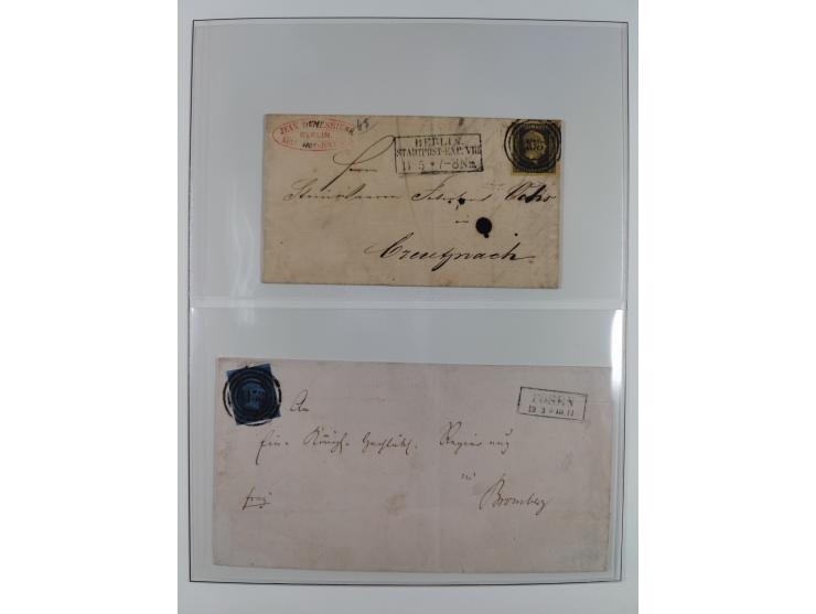 1850/67, gestempelte Sammlung mit 17 Briefen&nbsp;