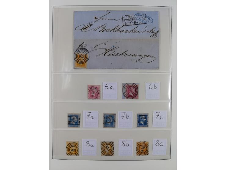 1850/67, gestempelte Sammlung mit 17 Briefen&nbsp;
