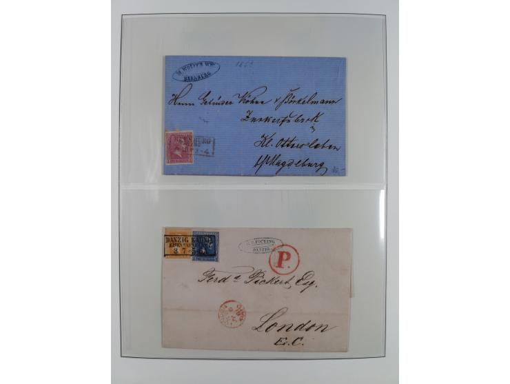 1850/67, gestempelte Sammlung mit 17 Briefen&nbsp;